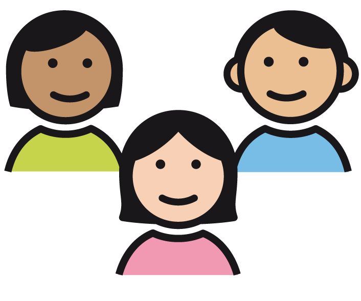 Illustration von einer Gruppe von Menschen