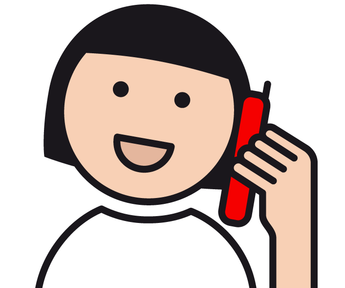 Illustration von einem mit dem Smartphone telefonierenden Menschen