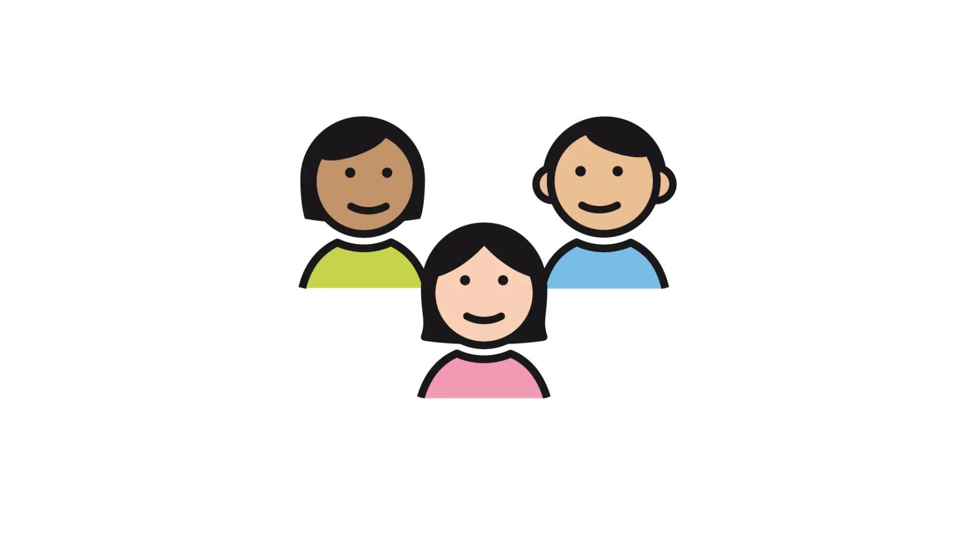 Metacom-Symbol von drei Personen