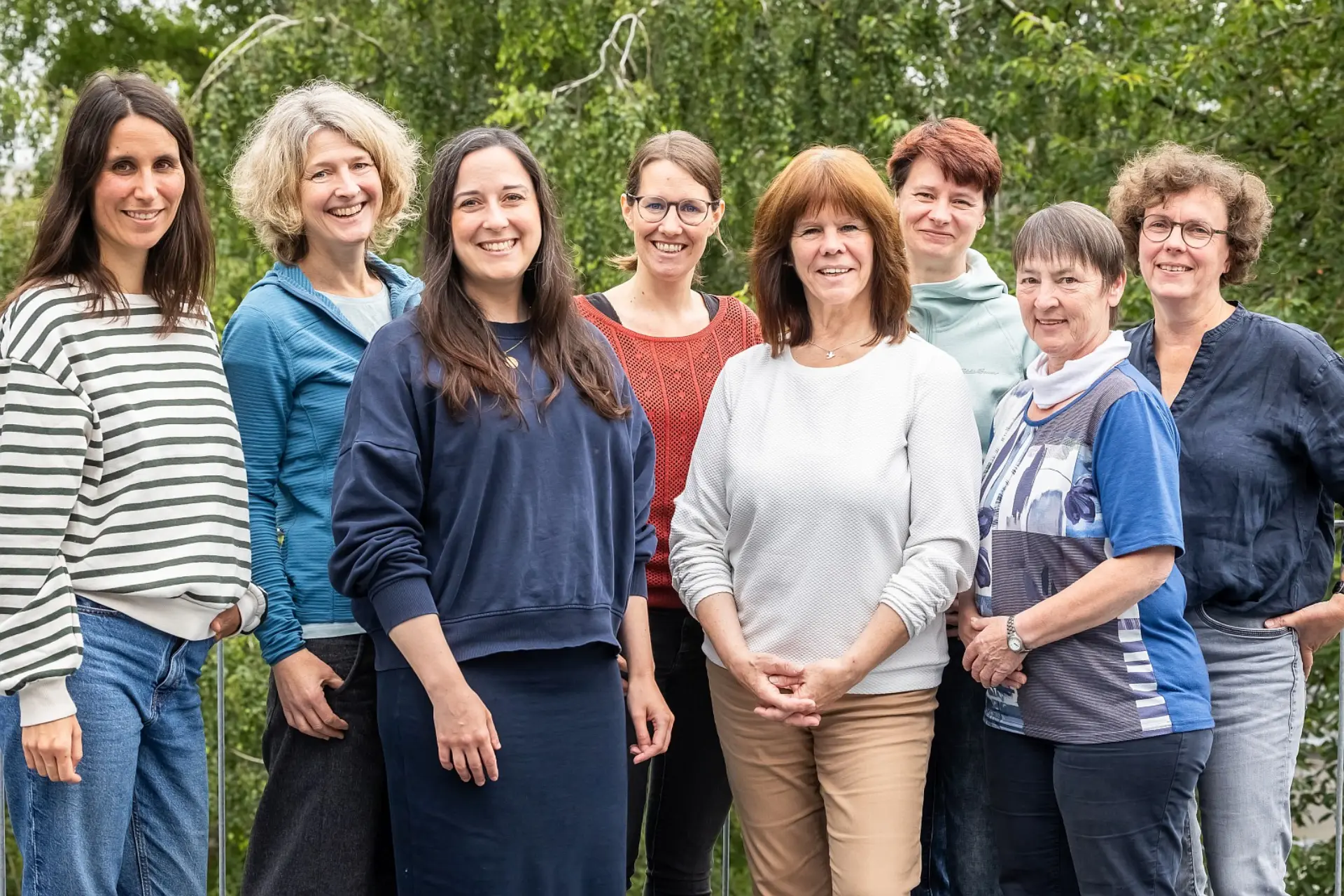 Gruppenbild von den acht Personen aus dem Frühförderungs-Team