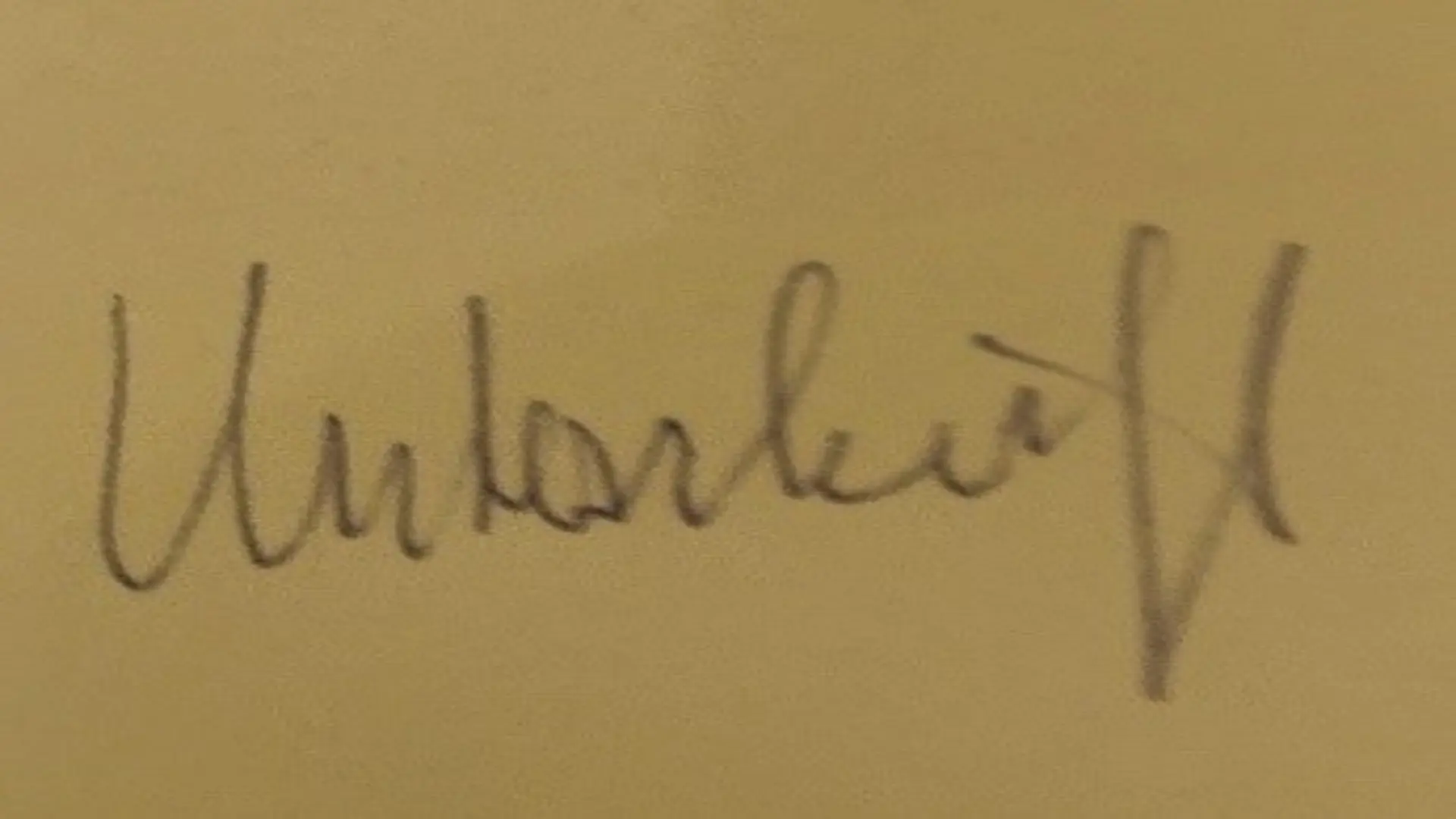 Bild von einem Schriftzug "Unterschrift"