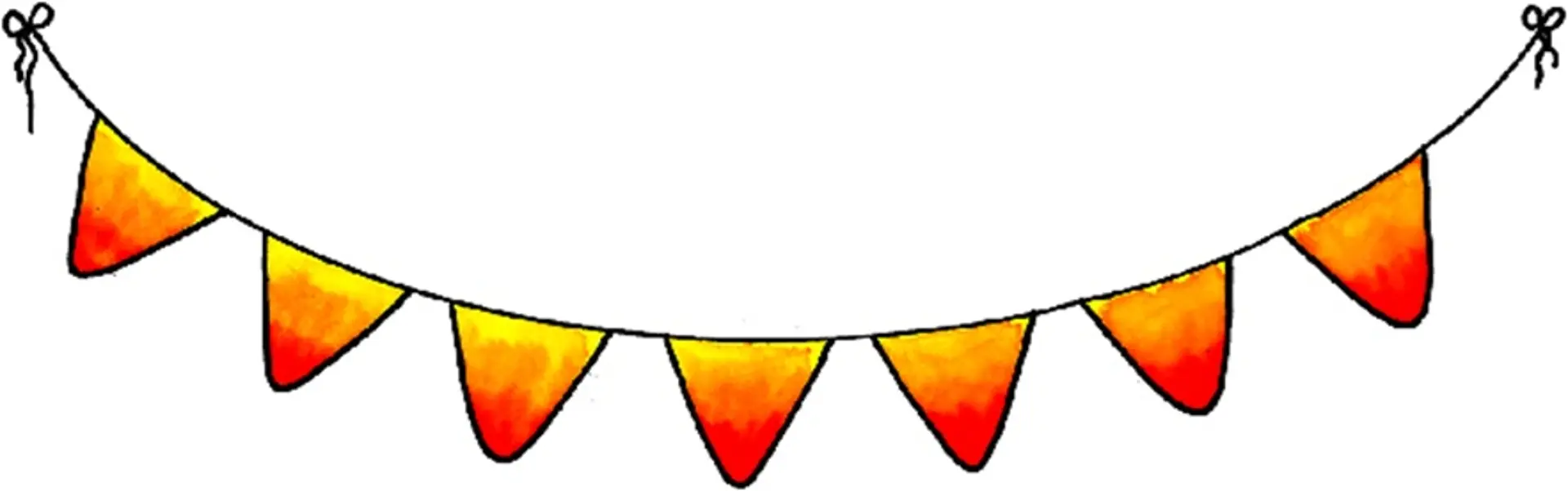 Grafik einer Wimpelkette